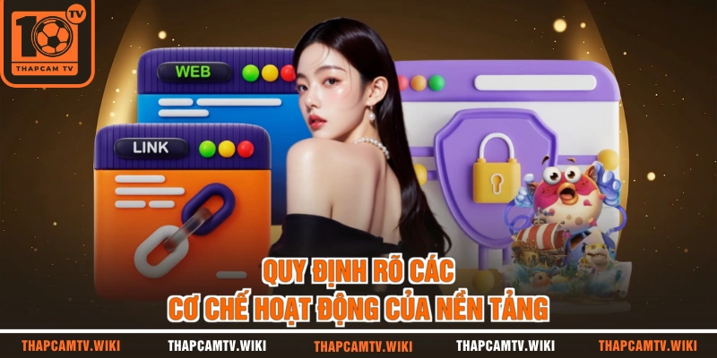 Quy định rõ các cơ chế hoạt động của nền tảng