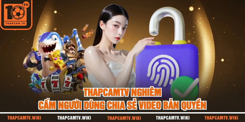 THAPCAMTV nghiêm cấm người dùng chia sẻ video bản quyền