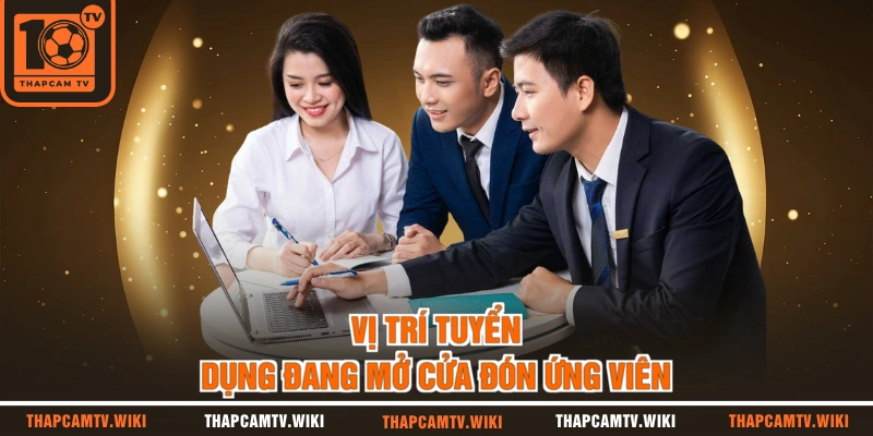 Vị trí tuyển dụng đang mở cửa đón ứng viên