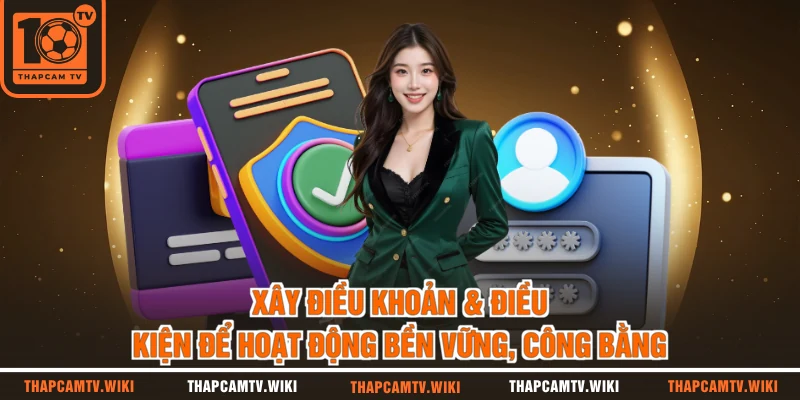 Xây điều khoản & điều kiện để hoạt động bền vững, công bằng